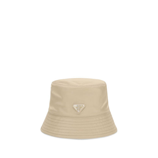 Prada Re-Nylon Bucket Hat in Beige