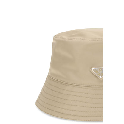 Prada Re-Nylon Bucket Hat in Beige