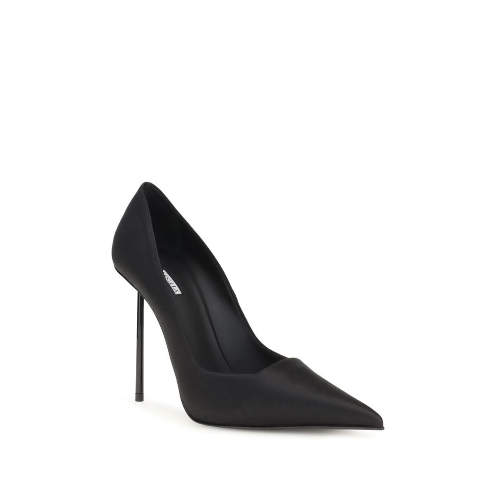 LE SILLA Black Calf Leather Bos Taurus High Heel Pumps EU36.5/US6.5 - EU40/US10
