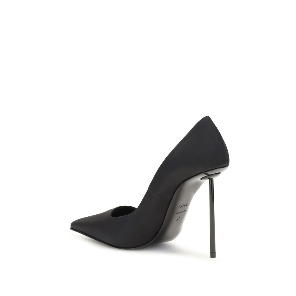 LE SILLA Black Calf Leather Bos Taurus High Heel Pumps EU36.5/US6.5 - EU40/US10