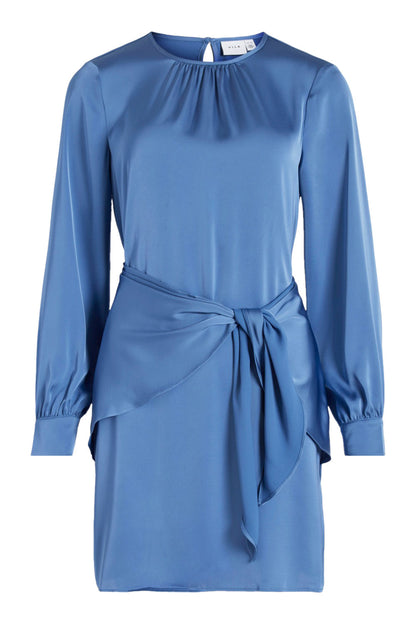 Vila Clothes Light Blue Polyester Short Dress Size 34