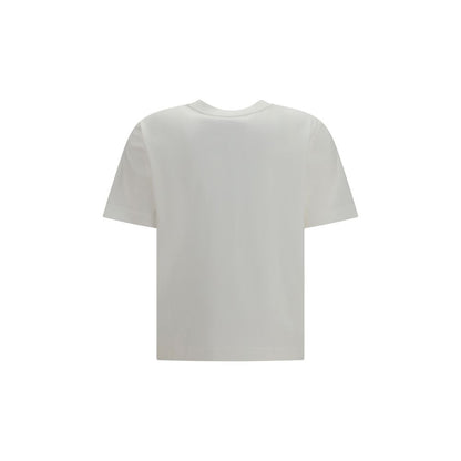 Burberry Knight Check Cotton T-Shirt White Women L