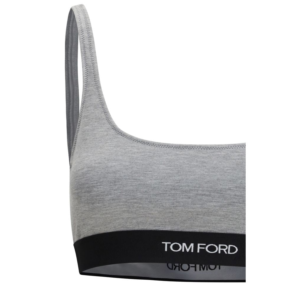 Tom Ford Gray Modal Sport Bra M