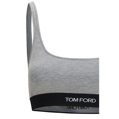 Tom Ford Gray Modal Sport Bra M