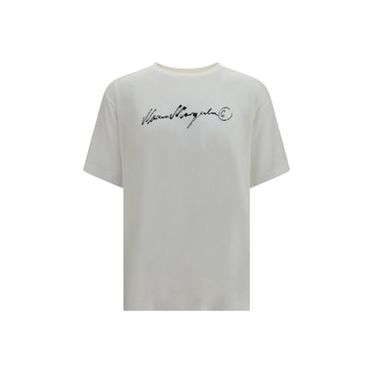 MM6 White Cotton T-Shirt AW26 Regular Fit