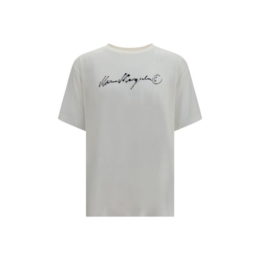 MM6 White Cotton T-Shirt AW26 Regular Fit