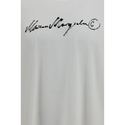 MM6 White Cotton T-Shirt AW26 Regular Fit