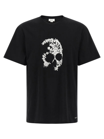 Alexander McQueen Bicolor Cotton T-Shirt