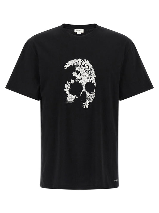 Alexander McQueen Bicolor Cotton T-Shirt
