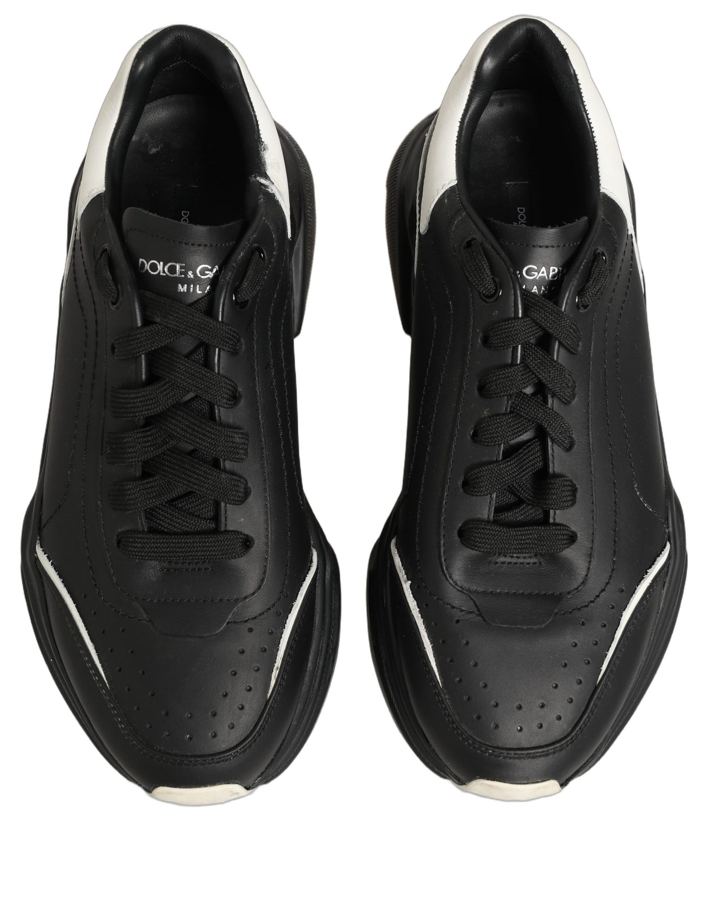 Dolce & Gabbana Black White Daymaster Low Top Sneakers