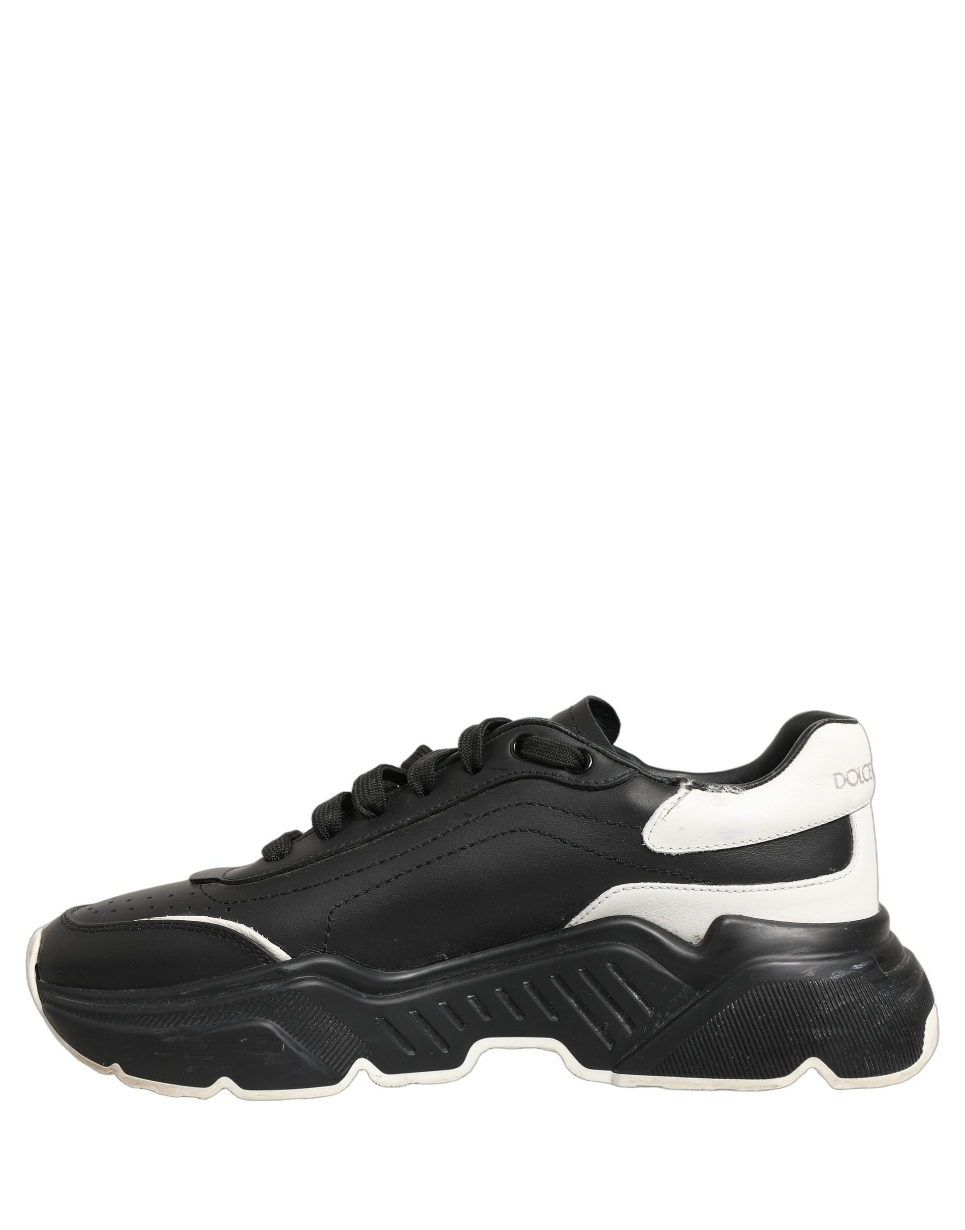 Dolce & Gabbana Black White Daymaster Low Top Sneakers