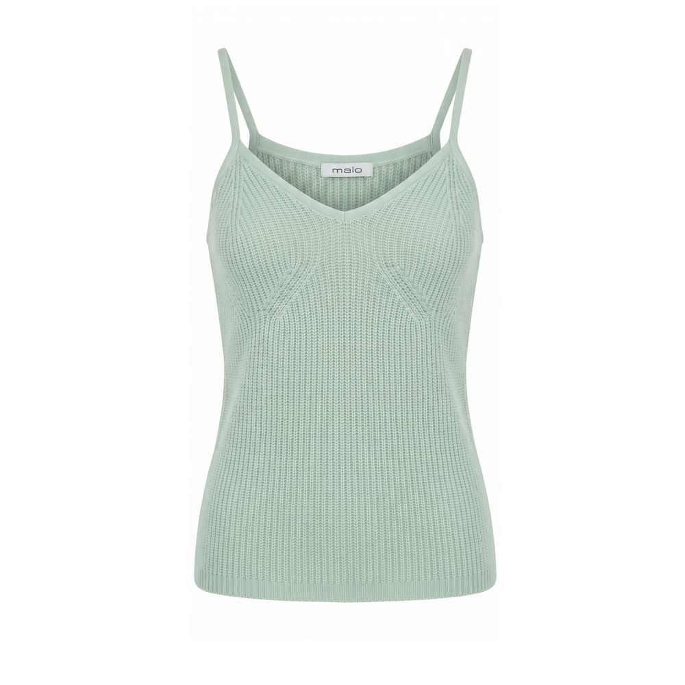Malo Green Wool Women Tank Top - IT42|M