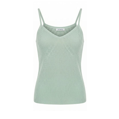 Malo Green Wool Women Tank Top - IT42|M