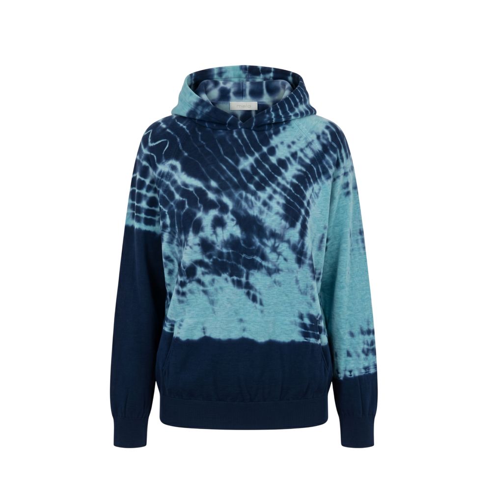 Malo Blue Cotton Women Sweatshirt IT40|S IT42|M IT44|L IT46|XL