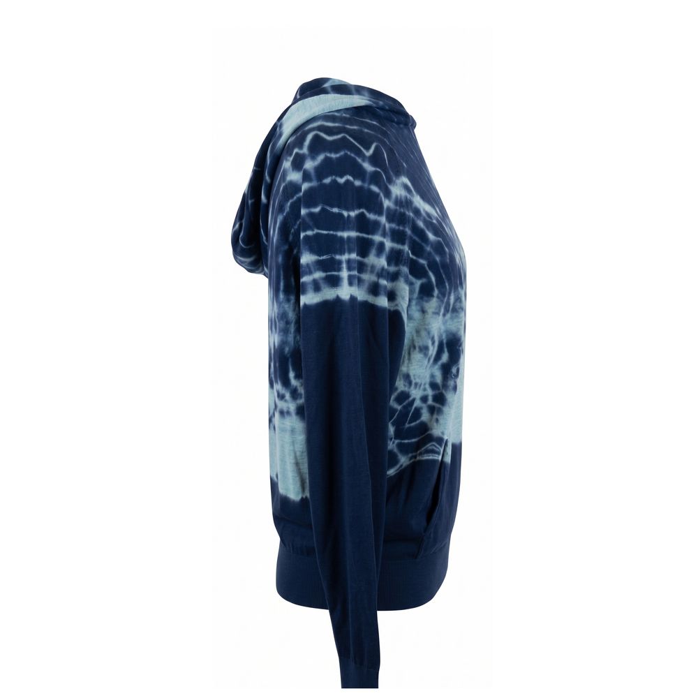 Malo Blue Cotton Women Sweatshirt IT40|S IT42|M IT44|L IT46|XL