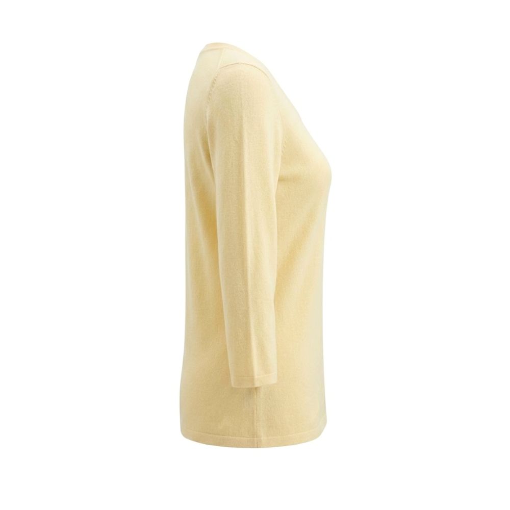 Malo Yellow Silk Women Sweater XS