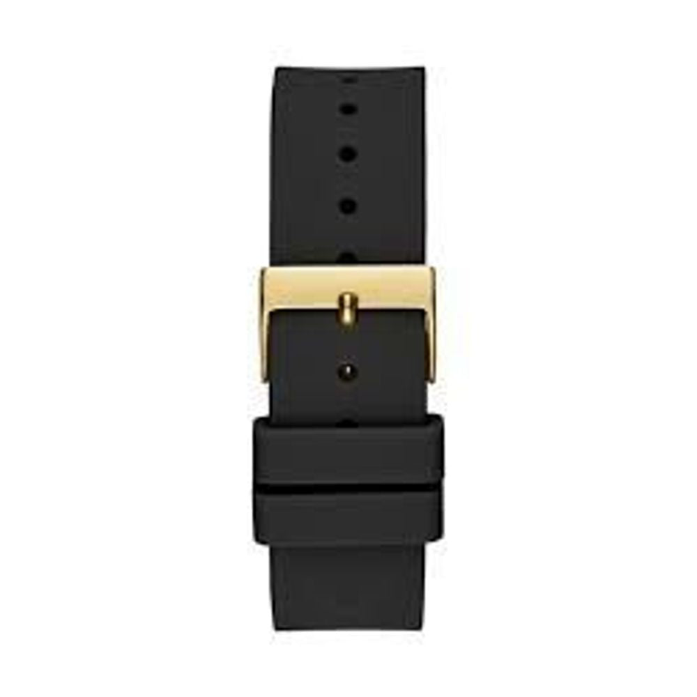 Guess Women's Watch, Digital Display, Black Silicone Strap