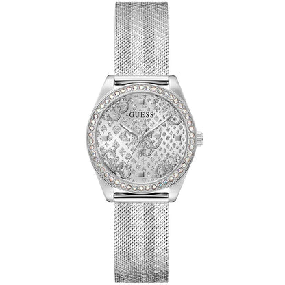 Guess Women's Watch, Analog Dial, Gray Stainless Steel