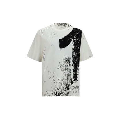 Maison Margiela Number 10 Print White Cotton T-Shirt