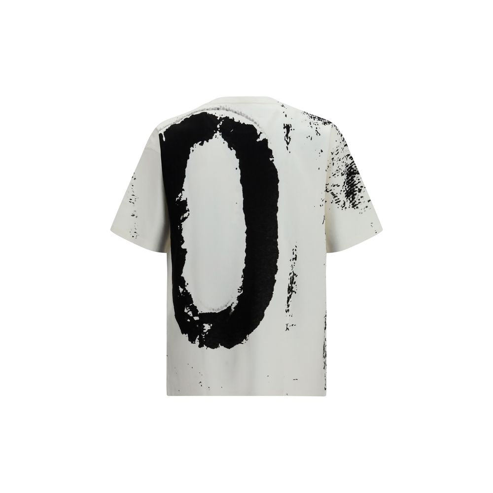 Maison Margiela Number 10 Print White Cotton T-Shirt