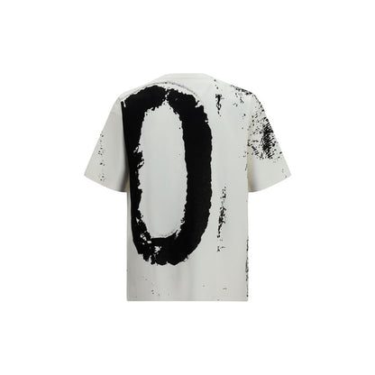 Maison Margiela Number 10 Print White Cotton T-Shirt