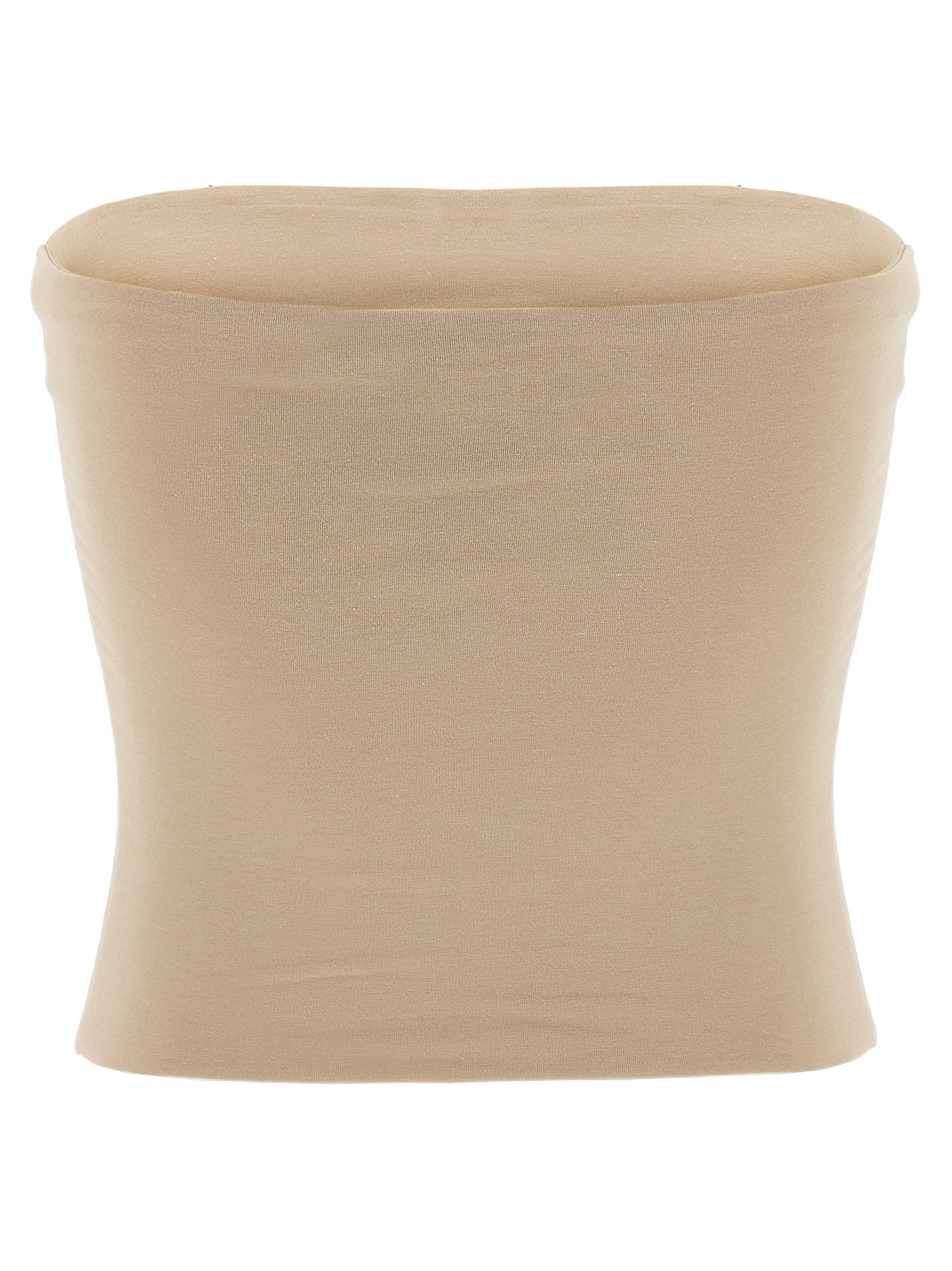 Brunello Cucinelli Beige Cotton Sleeveless T-Shirt
