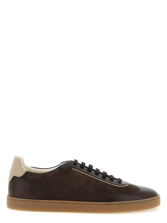 Brunello Cucinelli Brown Calfskin Low Top Sneakers - EU 40 | US 7