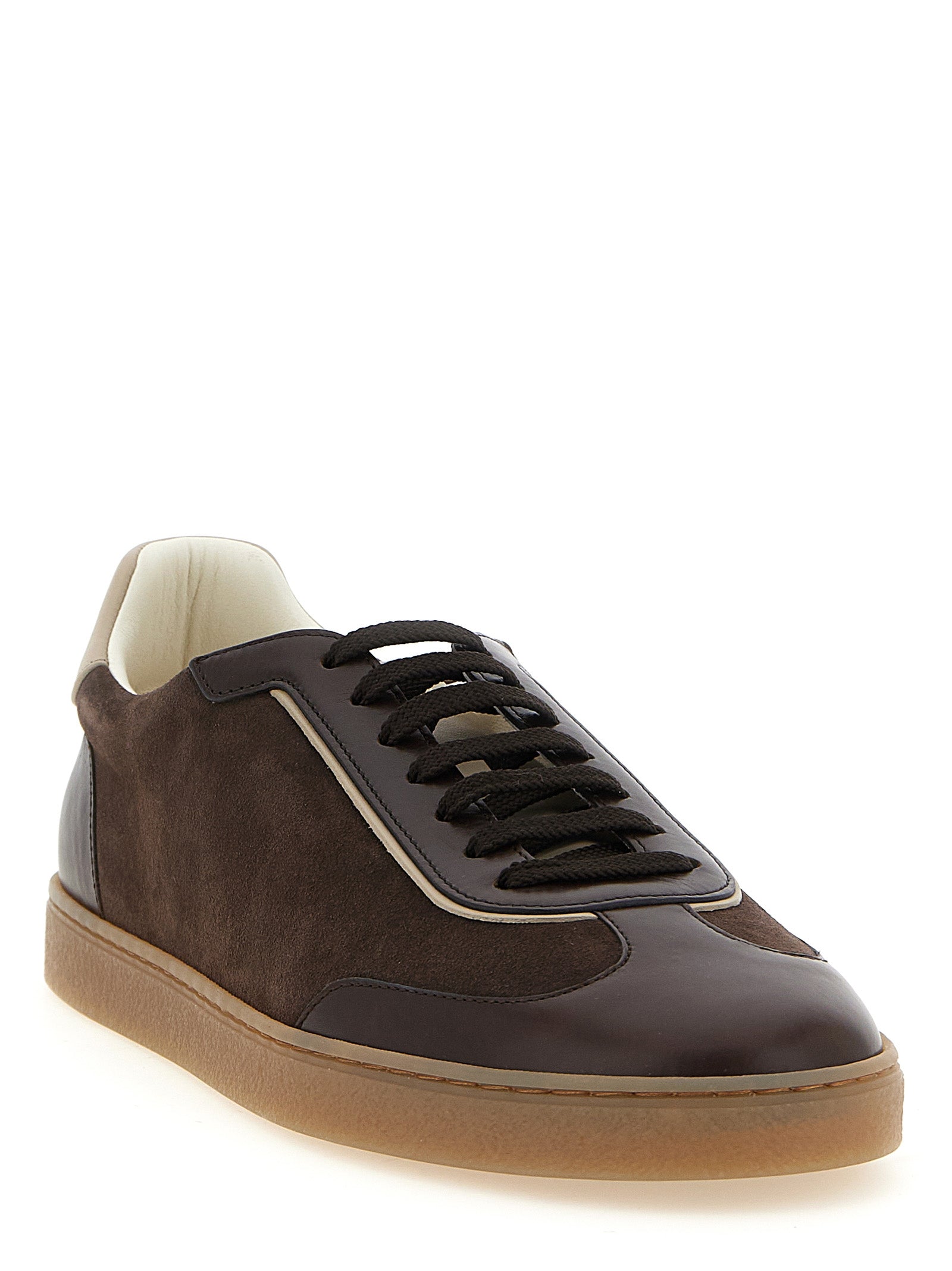 Brunello Cucinelli Brown Calfskin Low Top Sneakers - EU 40 | US 7