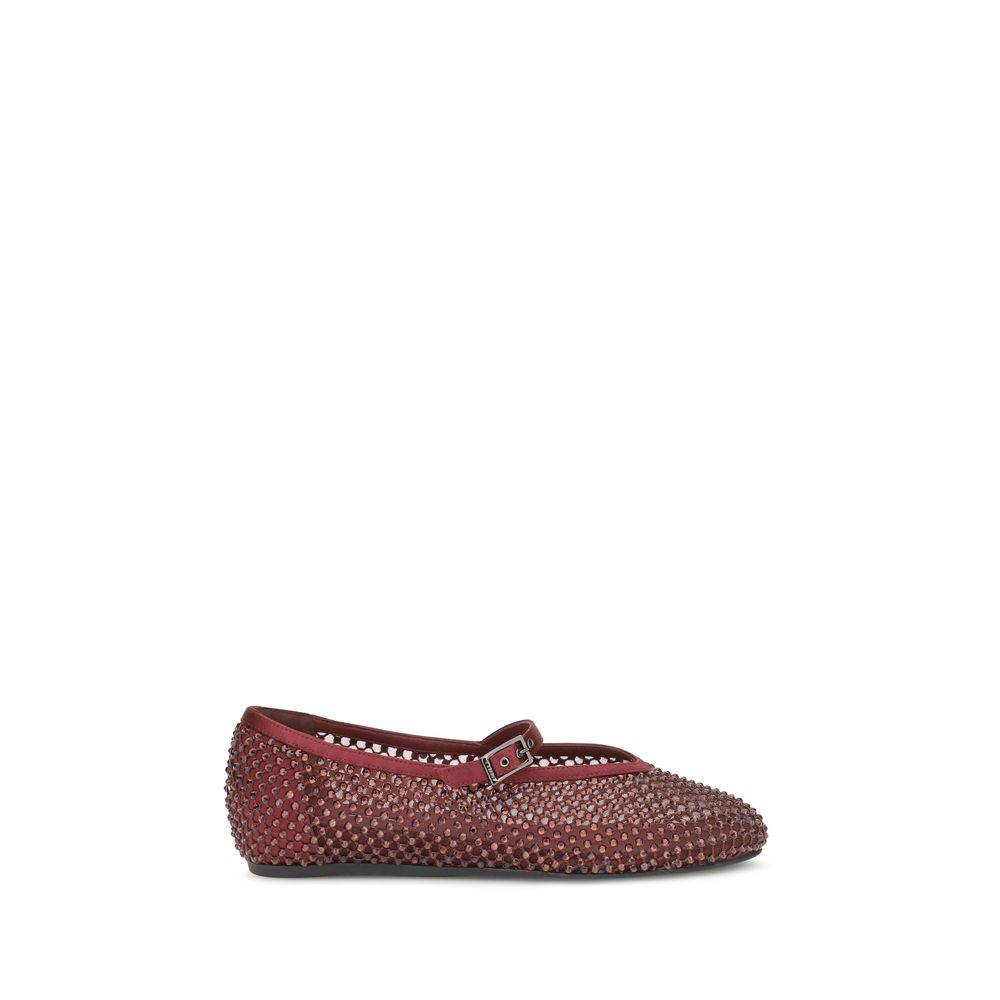 LE SILLA Gilda Ballerinas Bordeaux Calf Leather Bos Taurus Ballet Flats EU36/US6 to EU41/US11