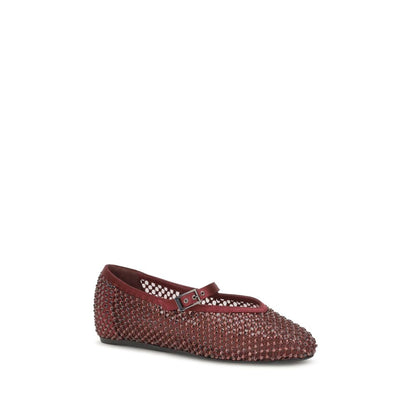 LE SILLA Gilda Ballerinas Bordeaux Calf Leather Bos Taurus Ballet Flats EU36/US6 to EU41/US11