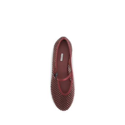 LE SILLA Gilda Ballerinas Bordeaux Calf Leather Bos Taurus Ballet Flats EU36/US6 to EU41/US11