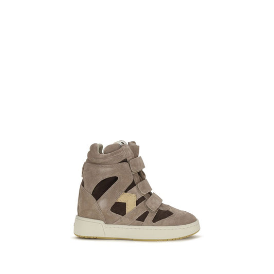 Isabel Marant Beige Calf Leather Bos Taurus High Top Sneakers EU36/US6 - EU41/US11