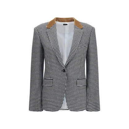 Tom Ford Multicolor Houndstooth Cashmere Full-Length Jacket IT38 | S