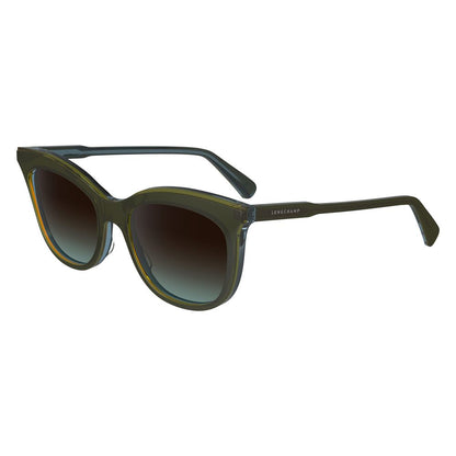 Longchamp Bicolor Acetate Sunglasses LO738S5318310 Green 53/18/140 mm
