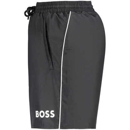 Hugo Boss Nero Polyester Men's Shorts - Black