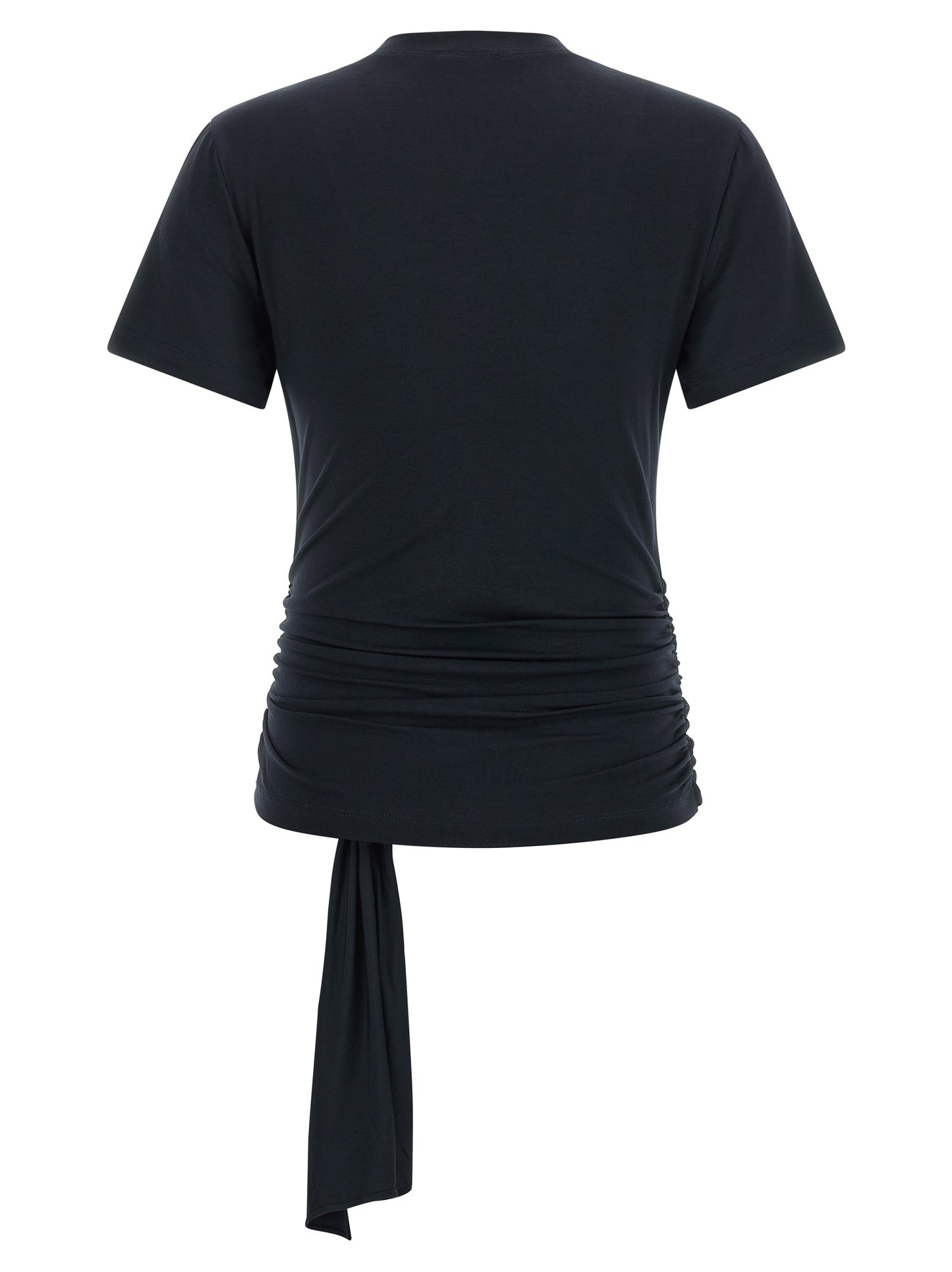7 For All Mankind Blue Fitted Twist T-Shirt