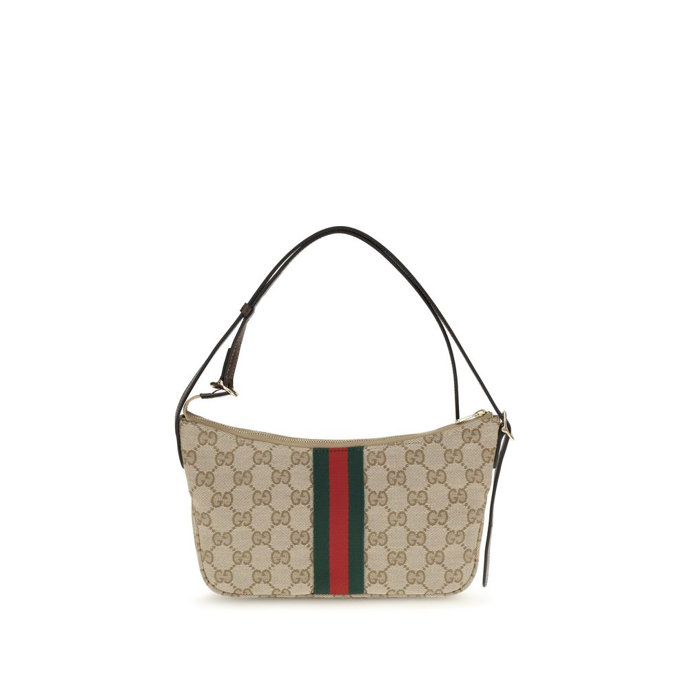 Gucci Lunetta Beige Fabric Shoulder Bag