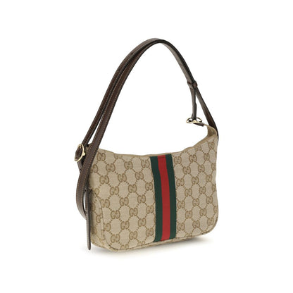 Gucci Lunetta Beige Fabric Shoulder Bag