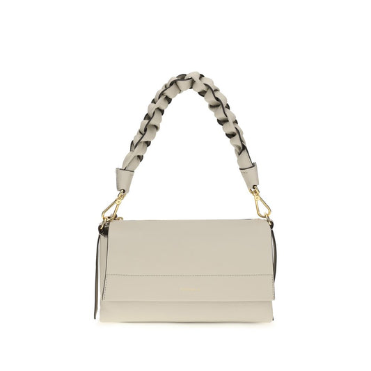 Coccinelle Beige Calf Leather Boheme Shoulder Bag
