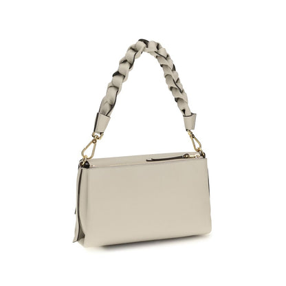 Coccinelle Beige Calf Leather Boheme Shoulder Bag