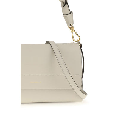 Coccinelle Beige Calf Leather Boheme Shoulder Bag