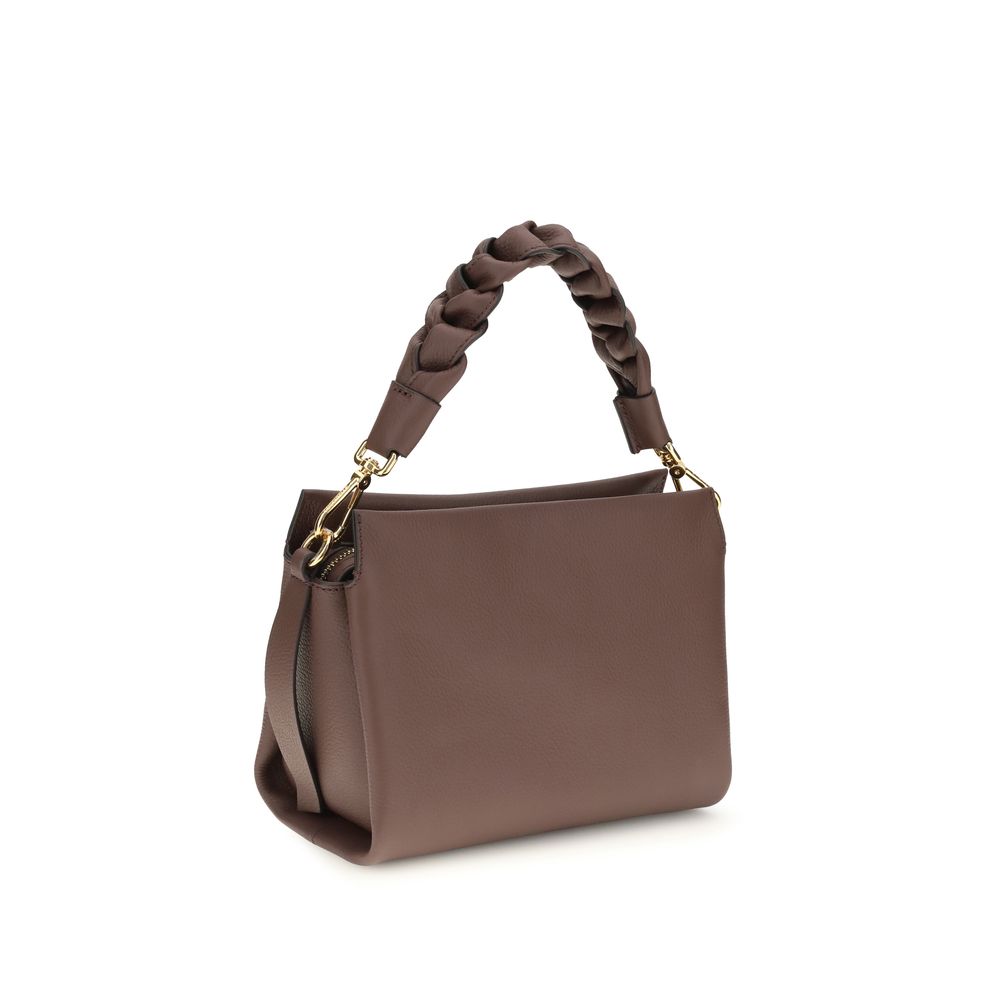 Coccinelle Calf Leather Small Boheme Grana Double Handbag