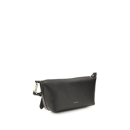 Coccinelle Black Calf Leather Beat Generation Shoulder Bag