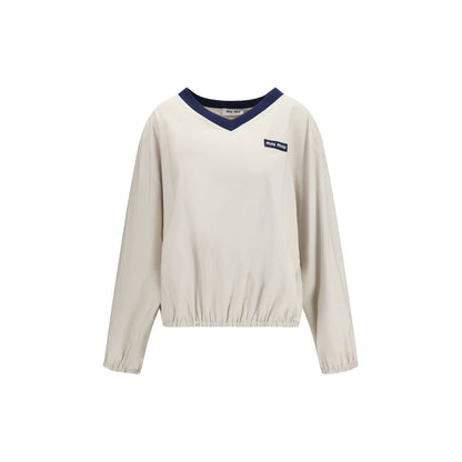 Miu Miu Beige Recycled Polyester Sweatshirt IT40 | M