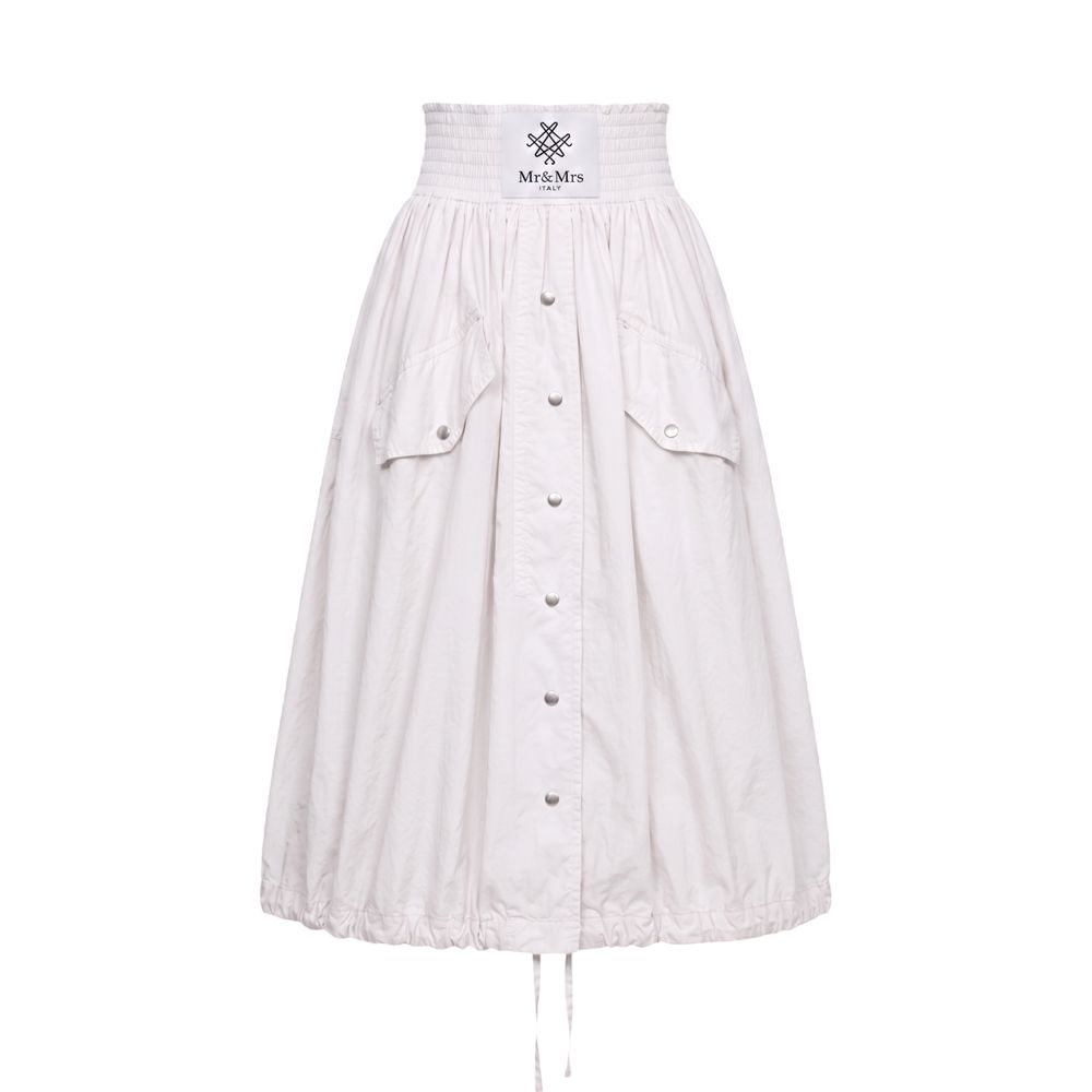 Mr&Mrs Italy White Polyamide Women Skirt S/XS