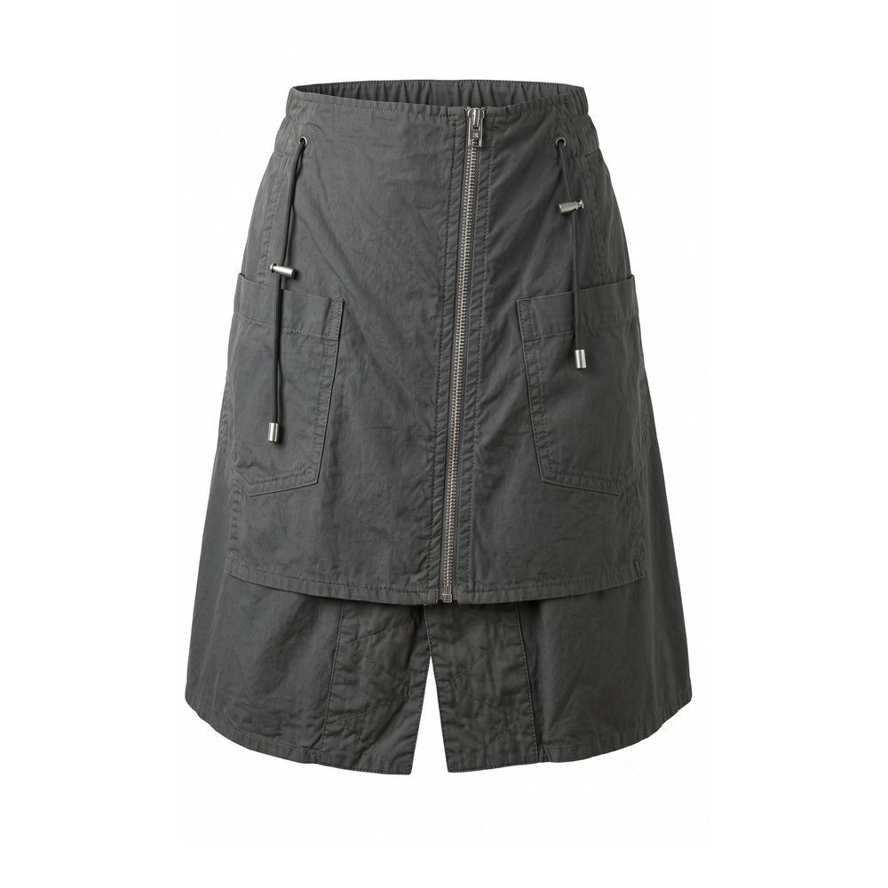 Mr&Mrs Italy Grey Cotton Women Skirt S