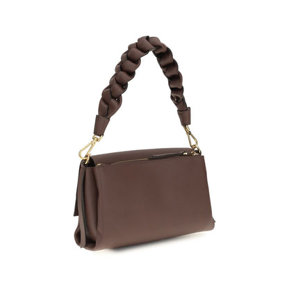 Coccinelle Brown Calf Leather Boheme Shoulder Bag