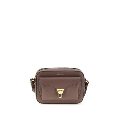 Coccinelle Brown Calf Leather Beat Soft Shoulder Bag