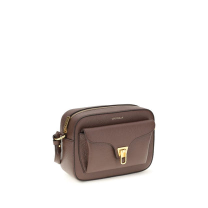 Coccinelle Brown Calf Leather Beat Soft Shoulder Bag