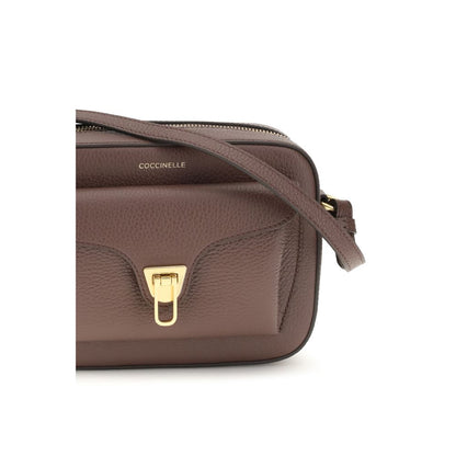 Coccinelle Brown Calf Leather Beat Soft Shoulder Bag